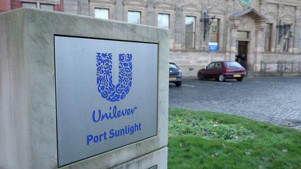 A general view of Unilever&#x27;s Port Sunlight works on the Wirral on January 26, 2022 in Port Sunlight, England.